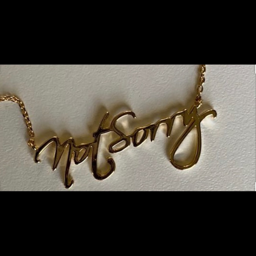 Rachel Hollis Not Sorry Necklace